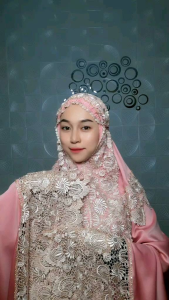 Mukena marissa A Salmon dewasa jumbo mahar kado pengantin seserahan  hantaran mewah