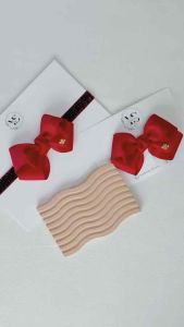 Handmade Large Penelope Red Ribbon Bow Sparkly Baby Headband | Celebration | Birthday| Cake Smash| Hair Clip Toddler Accessories YikiSam