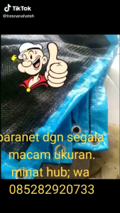 paranet 90% ukuran 6x8  6×9  6x10  6x12  6x15  6x20  6x25  6x30  6x35  6x40  6X45  6x50