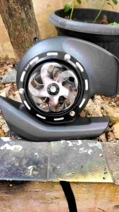 Tutup Kipas Cover Fan Mio M3, Mio S, Mio Z, Fino & FI 125 dengan Spinner CNC
