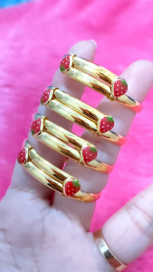 GELANG SELOT ANAK PERAK 925 LAPIS MAS