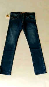 Celana Jeans Pria Bahan Streach melar pensil slimfit panjang