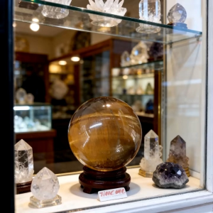 decorations display Crystal sphere tiger eye