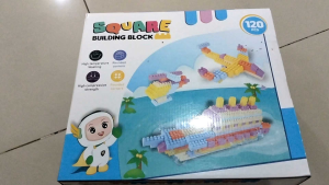 Mainan Anak Balok Susun AR83 Brick Balok 120 Pcs