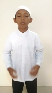 Baju Koko Anak Putih Laki Laki Lengan Panjang Manasik Haji Umur 7 tahun Sampai 14 Tahun