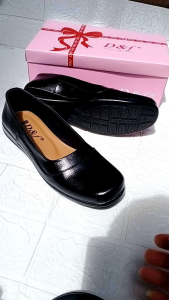 D&f 443| Sepatu Flet Shoes Wanita Tapak Karet Lembut