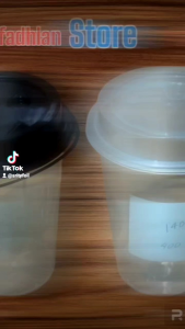 Cup PP Injection Gelas Thinwall 14oz 400ml Transparant/Tanpa Tutup Isi 25 Pcs