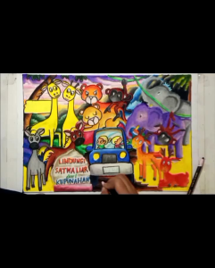 Sulak Gambar Pembersih Remah Krayon Kuas Krayon Penghapus Krayon Peralatan Menggambar