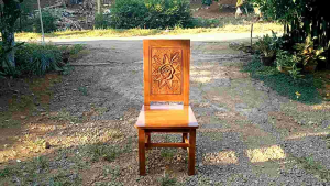 Kursi Makan Kayu Jati Ukir Mawar