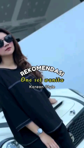 CICI Polos baju setelan wanita kekinian one set korean style terbaru 2024 setcel cargo lis