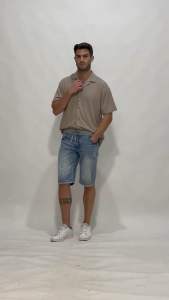 KLASA Baju Kemeja Pantai Bowling Summer Shirt Lengan Pendek Shirt Knit Pria - Klaja01