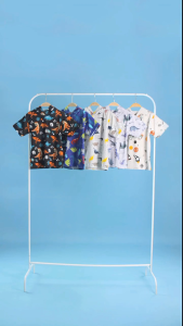 KAOS ATASAN HOODIE ANAK MOTIF HEWAN 1-7 TAHUN BAJU ANAK ( Lengan Pendek)