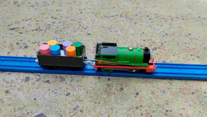รถไฟโทมัส Thomas & Friends Percy พ่วงท้ายถังน้ำมันหลายสี แถมถ่าน