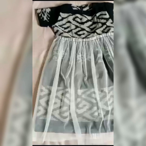 Baju Dress Anak Tenun Perempuan Kekinian