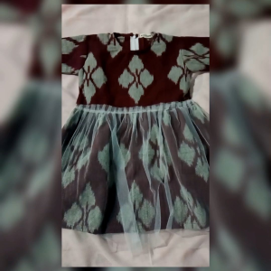 TERBARU BAJU DRESS TENUN ANAK PEREMPUAN