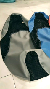 Kulit Jok Catur Arvi Copy MBtech 4 Warna Merah Biru Abu Hitam 3 Jahitan Double Seat Model Terbaru