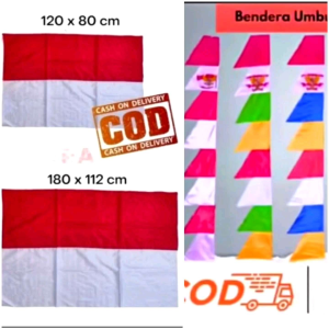 BENDERA MERAH PUTIH DAN UMBUL UMBUL MERAH PUTIH