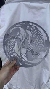 เหล็กฉลูลาย ปลามังกร หนา 1.2mm ปริมาณดิบไม่ทำสี ตกแต่งบ้าน ติดเหล็กดูดัด ติดประตูรั้ว ลดรูปแบบ 10 ส่วน