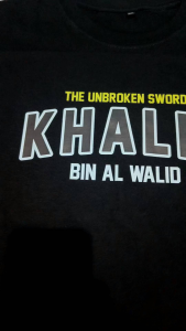 T-SHIRT KAOS DAKWAH ISLAMI KHALID BIN WALID THE UNBROKEN SWORD