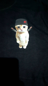 T-SHIRT KAOS PP KUCING VERSI FF SG KAYU