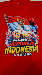 Kaos Atasan Oblong Pria Lengan Pendek: T-shirt Pria 17 Agustus, Baju Kaos Pria, dan Kaos Oblong DTF