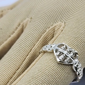 (R605)Ready stock Pure silver 925 abacus ring for women(silver925 cincin untuk perempuan)