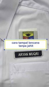 (meter) Pelekat fabrik / Kain Gam untuk tampal nametag lencana logo fabrik / fusible tape / iron on tape (Guzelnet Resources)