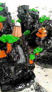 Backflow Incense Burner/Tempat Bakar Dupa Pelor /kerucut Aromaterapi Asap Air Terjun Bawah.tipe F