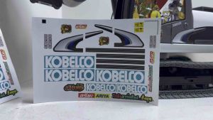 สติ๊กเกอร์ติดแม็กโคร  โกเบโกล สีฟ้า 1 ออเดอร์ 2แผ่น Car Sticker