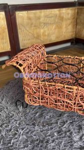 Keranjang Air Mineral Gelas Tempat Aqua Gelas Rotan Sintetis isi 12 Lubang
