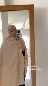 Bergo Cringkle Airflow premium size XXL I Bergo Jumbo Syari Cringkle Airflow