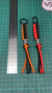 พวงกุญแจถักเชือกparacord 4มิล ใช้คล้องพวงกุญแจ  ไฟฉาย และสิ่งของต่างๆ