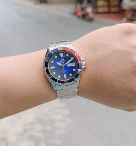 ĐỒNG HỒ NAM CHÍNH HÃNG Orient RA-AA0812L19B Automatic Pepsi Dial Sapphire Silver Stainless Steel For Men