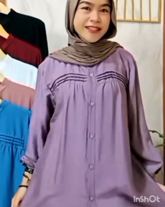 ATASAN ERTIA BLUES POLO LINEN