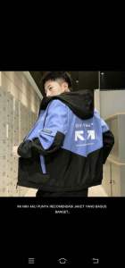 jaket pria waterproof/ jaket taslan kombinasi