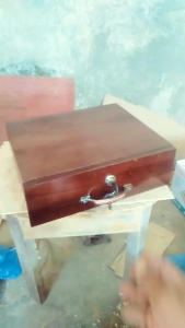 laci uang laci kasir cash drower kayu jati finishing spet ukuran 30x26x10 cm