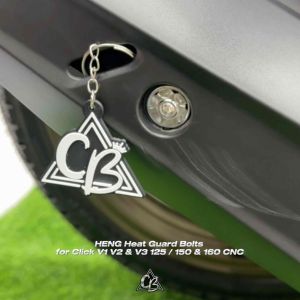 CB MOTO: HENG HEAT GUARD BOLTS FOR CLICK V1 V2 & V3 125 / 150 & 160 CNC