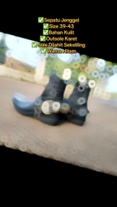 COD [BAYAR DI TEMPAT] PROMO DISKON MURAH!!! Real Pic Sepatu Pria Boots Jenggel Kulit Murah Resleting Zipper Bikers Gaya Touring Kerja Kantor Pantofel Formal Hitam