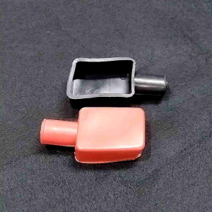 1pair Car Battery Terminal Cover Protector Positive Negative Car Battery Pole Rubber Cap