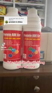(Tặng kèm lọ chiết) PROTEIN ADE CA+ (1lít) daeyong bổ sung đạm vitamin nâng cân đẹp mã bung lông bật cựa đẻ nhiều trứng đẹp thế hệ mới