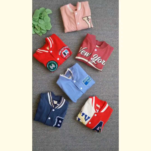 Jaket Baseball Varsity Anak Laki Laki Perempuan 6-14th