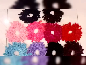 (PART 1) KUNCIR RAMBUT UBUR-UBUR 50 JURAI / IKAT RAMBUT CEPOL HIJAB / SCRUNCHIE CENDOL - 1 PCS | UU-873023