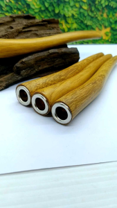 Sedotan once pipa kayu kelor emas model S 12cm C226