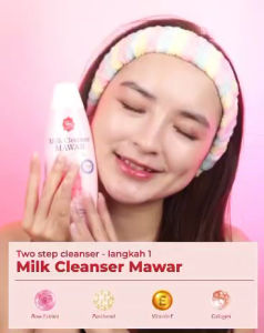 Viva milk cleanser mawar 100ml melembut kan kulit wajah