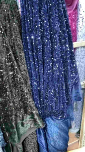 kain/bahan beludru squin/beludru 1000 Payet