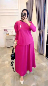 youras setrok atasan bordir polos kaos knit rajut premium cantik terbaru