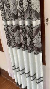 Gorden Blackout Prada Print Mas Embos Batik depan belakang Abu Hitam glitter gold jendela dan rumah