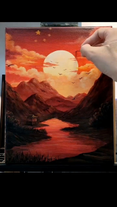 Kanvas Lukis 40x60cm - Kanvas Lukis Terlaris 40x40cm 40x50cm 40x60cm 40x70cm 40x80cm - Canvas Painting Premium