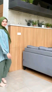 AISYAH SET KOMBINASI//SETELAN ASHILLA MESSI CRINKLE MOTIF SALUR//ONESET WANITA DEWASA MODEL TERBARU