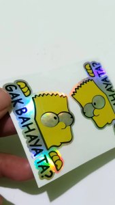 Sticker Stiker Cutting Ga Bahaya Ta? Hologram